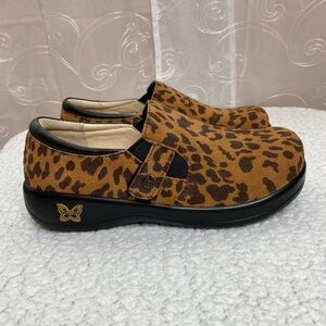 Alegria by PG Lite Animal Print Slip On Womens Shoe, 37/6.5